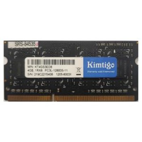 رم لپ تاپ DDR3 تک کاناله 1600 مگاهرتز کیم تیگو مدل PCL3 ظرفیت 4 گیگابایت